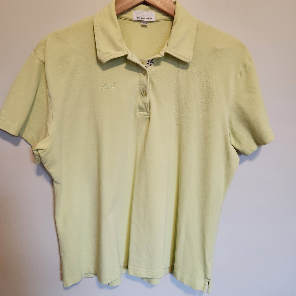 Cracked Wheat golf shirt green size XL